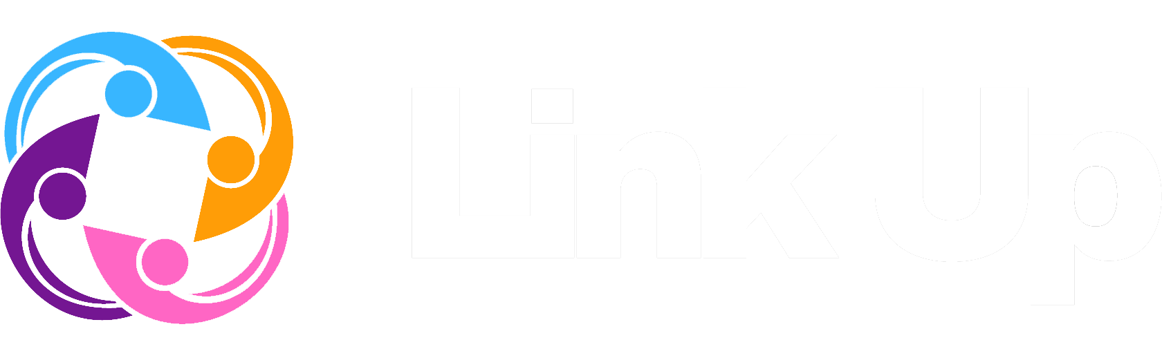 LINKUP WHITE TEXT HORIZONTAL